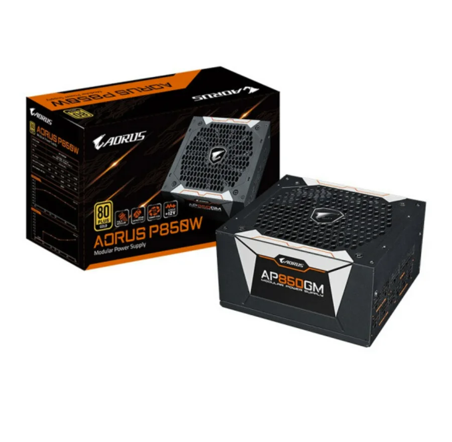 GIGABYTE AORUS P850GM 850W desktop computer chassis mute power supply full module gold power supply AP850GM rated 850W