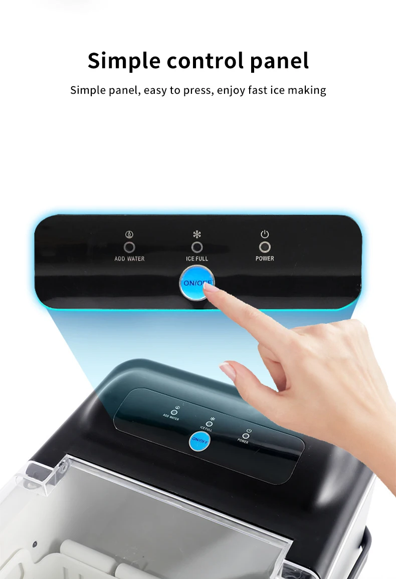 Factory Outlet OEM/ODM 1.8L Larger Capacity Energy Saving Ice Maker Ice Making Machine Used for Home