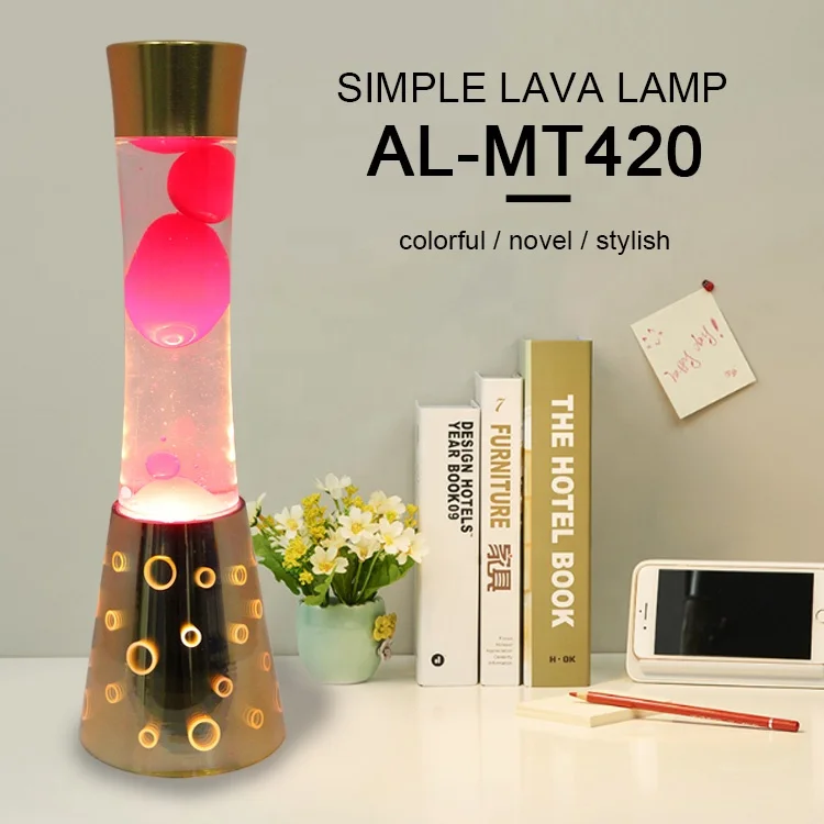  Современная британская креативная прикроватная лампа из цинкового сплава со стеклянным хрустальным абажуром e27 большая Лавовая Ночная Светодиодная настольная