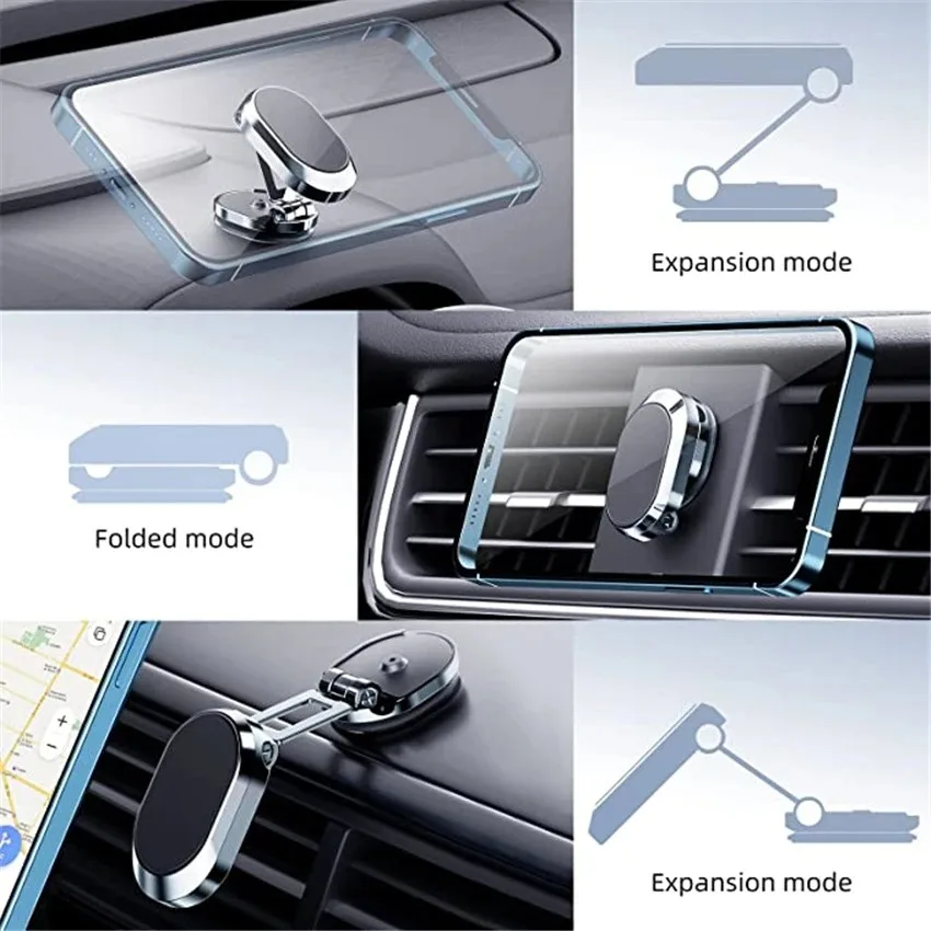 2023 Magnetic Car Phone Holder Magnet Smartphone Mobile Stand Cell GPS Support For iPhone 13 12 XR Xiaomi Mi Huawei Samsung LG
