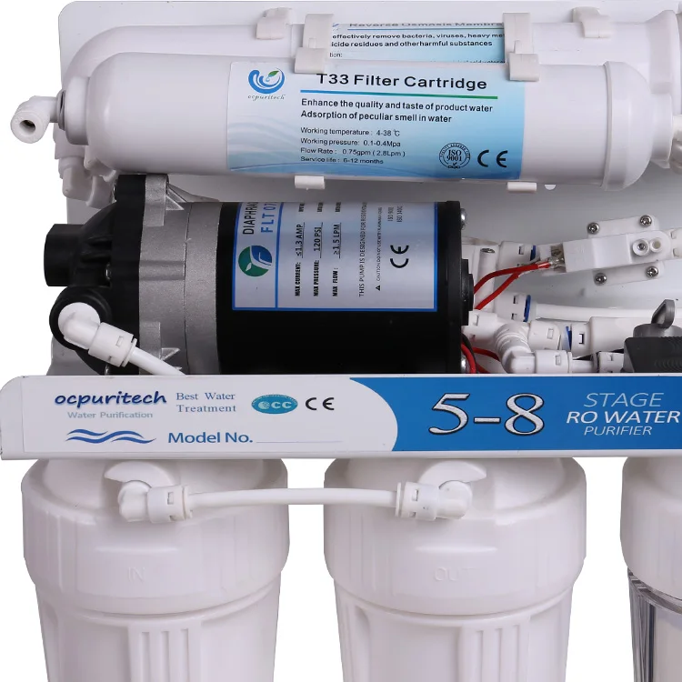 China Reverse Osmosis Drinking Water Filter System Purification  Wholesale ro plant 75gpd RO Home Plant
