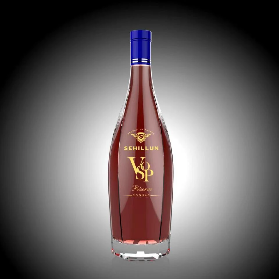Классический дизайн стеклянная бутылка с крышкой для виски бренди VSOP стеклянные бутылки 350 мл 700 1000 1500 3000