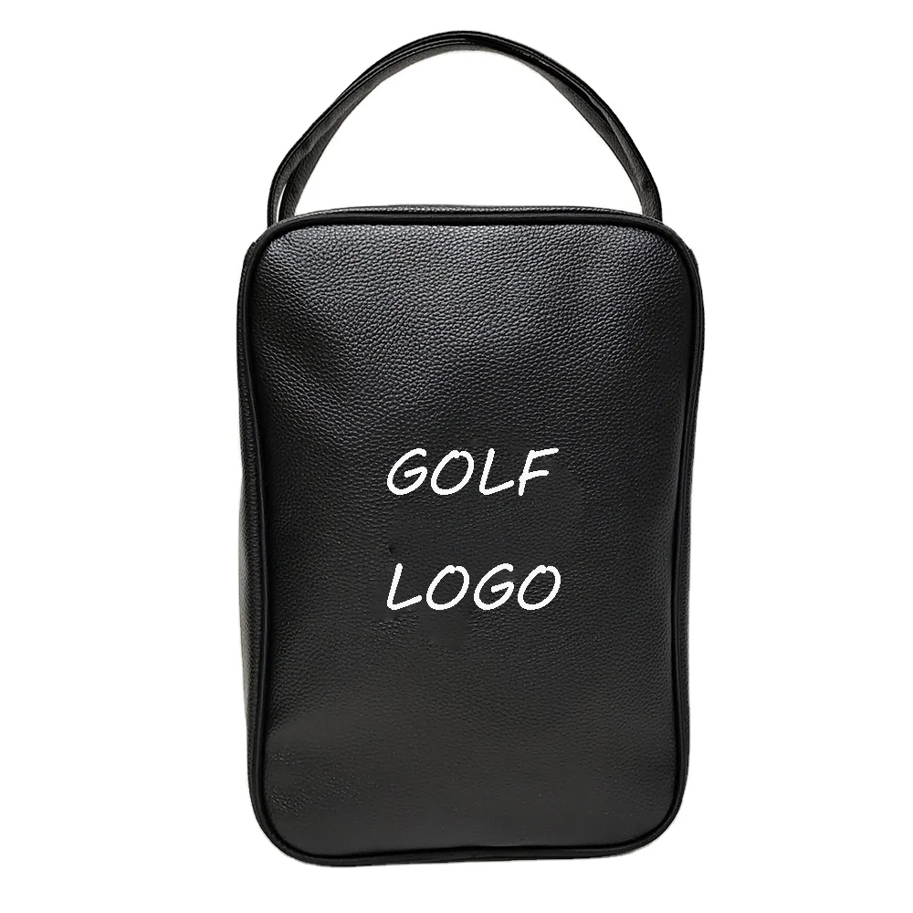 Carry Bag for Golf Shoes and Accessories Customizable Embroidery with Exclusive Logo for Travel OEM High Quality PU Leather