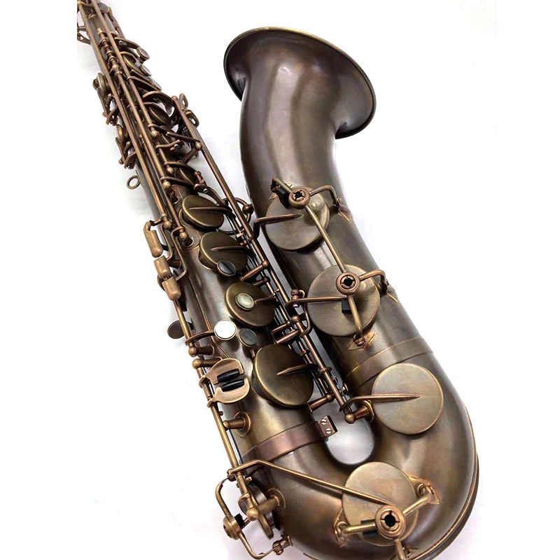 Popular market selling good sound red antique copper tenor saxophone