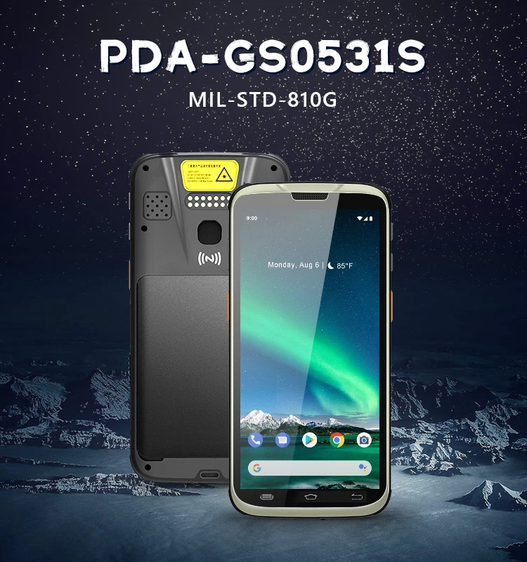  5 дюймовый портативный прочный КПК Android 4G GPS Wifi BT Nfc Rfid считыватель 1D 2D сканер штрих-кода отпечатков пальцев