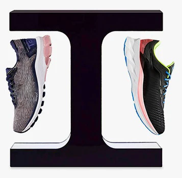 Acrylic Magnetic Levitation Platform Shoe Display Rack Stand Levitating Floating Sneaker Shoe Display Rotating Stand