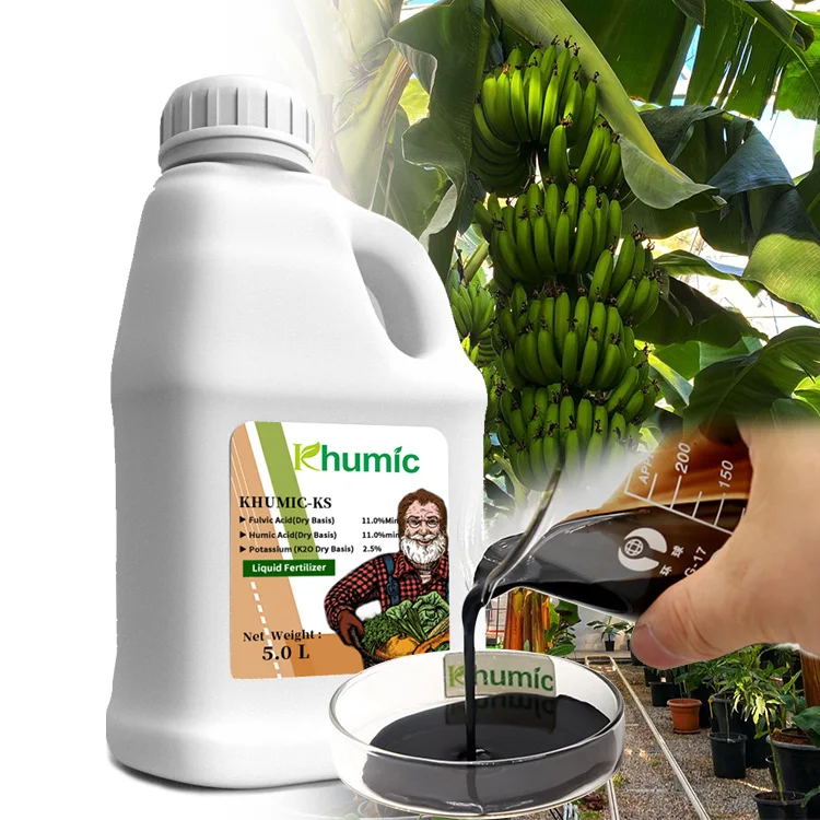 Premium organic foilar fertilizer with humic acid fulvic acid for plant high concentrate liquid Potassium fulvate