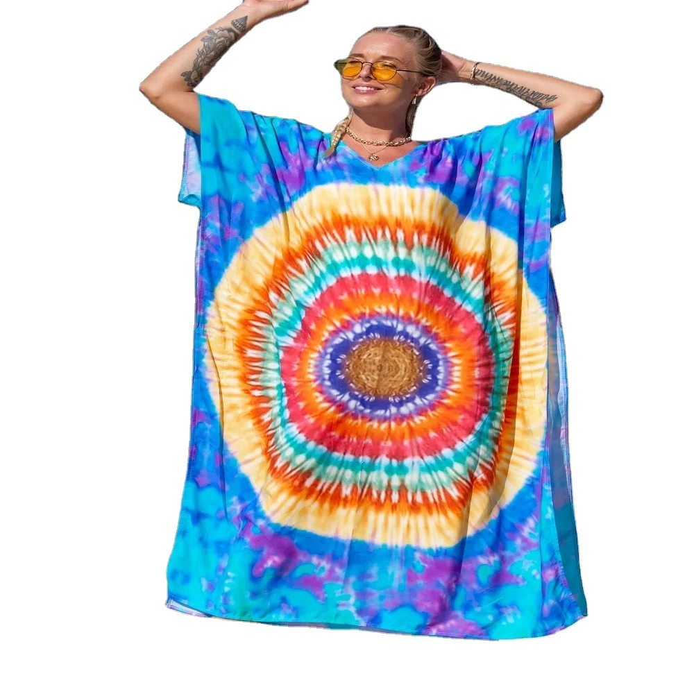 Women Plus Size Kaftan Dress Swimsuit Cover Up Caftan Maxi Beach Dresses