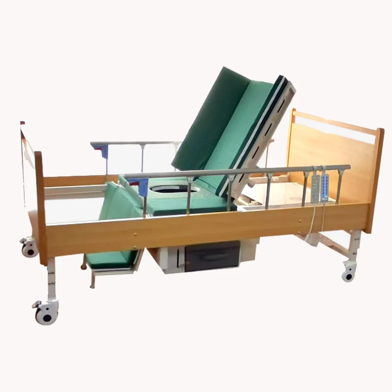 Factory Direct Electric Nursing Bed Adjustable Home Use Medical Patient Electric Hospital Bed With Toilet meiisun