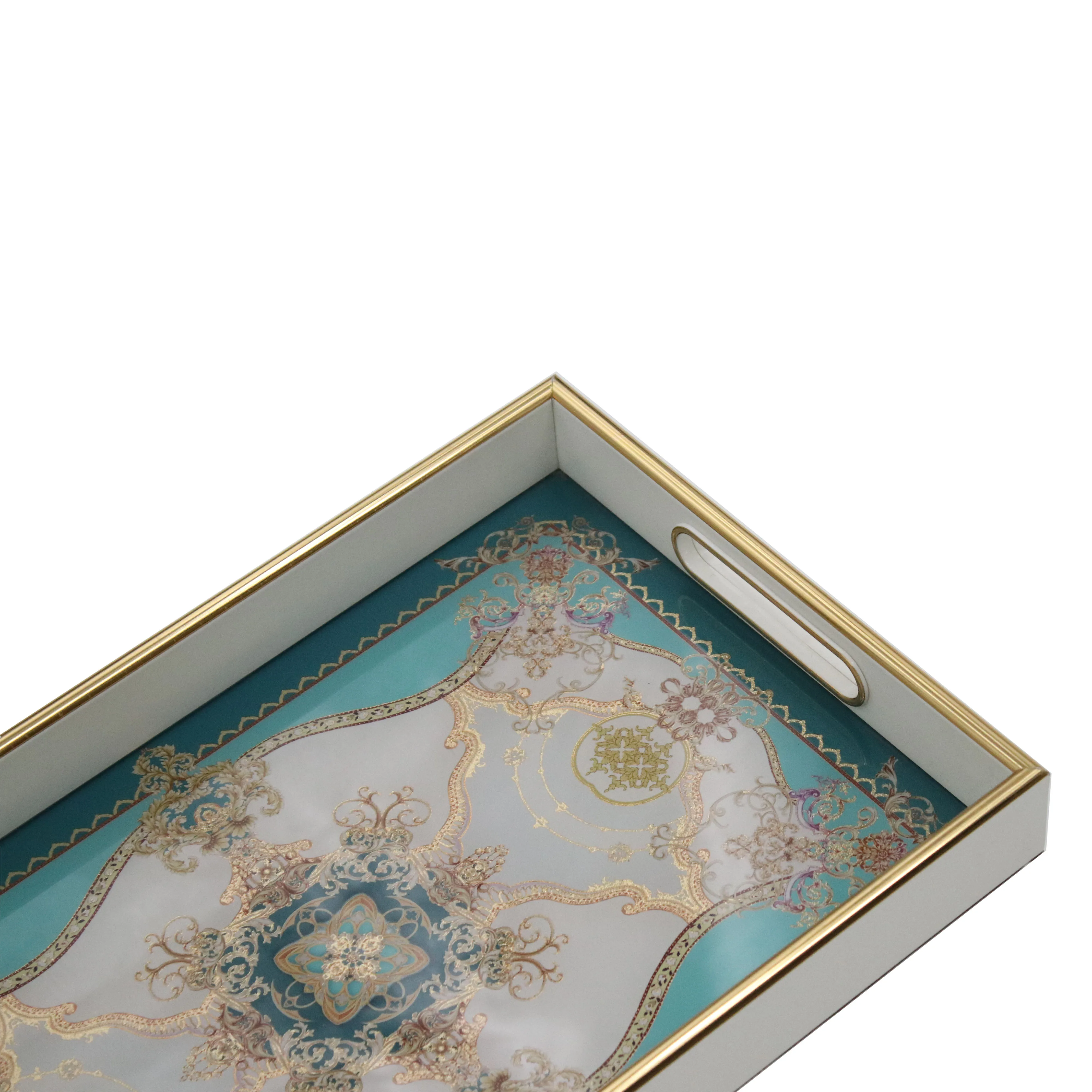 Top Custom Middle East Secret Royal Arabic Palace Low Key Luxury Decorative Serving Tray