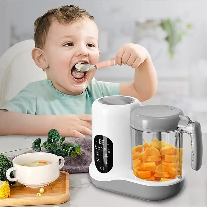 Digital 5 in 1 multi function steam blend defrost heat and warm  baby food processor
