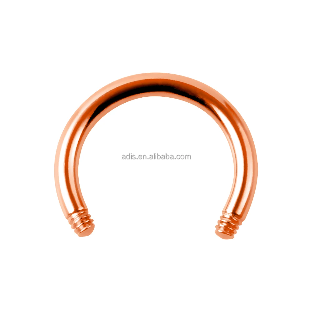 Piercing Jewelry Hoof Ring Bcr Lip Nasal Ear Stud Tongue Navel Stud Nose Ring Stud Curved Horsehoe Bar