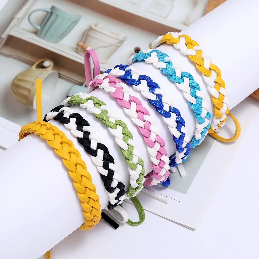 Simple and Fashionable Retro Style Wholesale Couple Jewelry Woven Bracelets Korean Velvet Handmade Bracelet