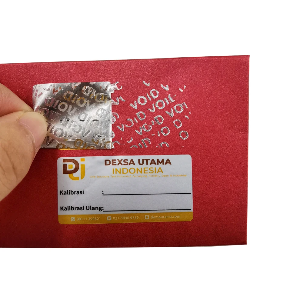 High Quality Wholesale Custom Cheap Printing Serialized Warranty Void If Removed Label Secure Transparent Sticker