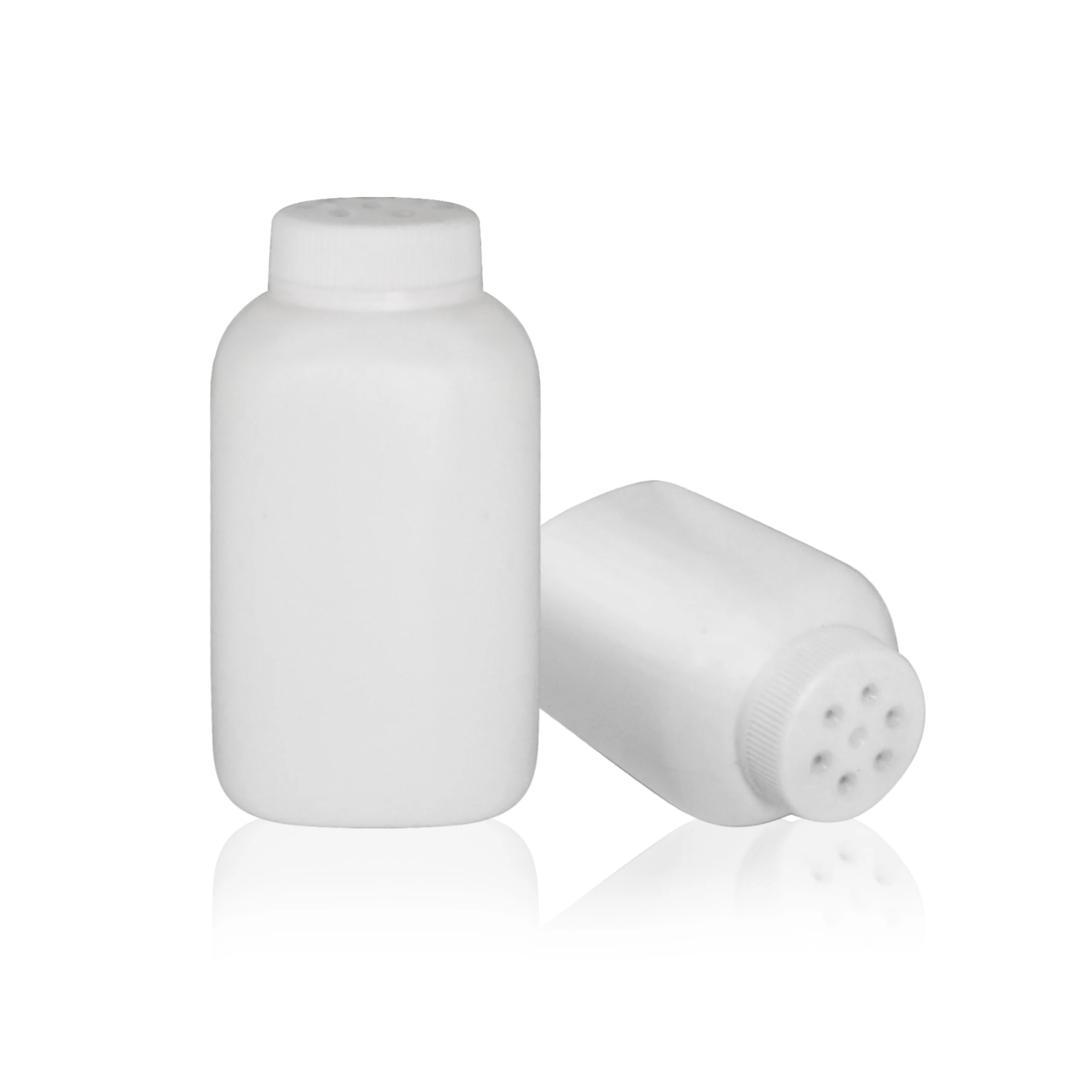 Baby Powder Containers, Talc Powder Bottle Spray Pump Plastic Bottle Custom HDPE Screen Printing Twist Cap, 50ml OEM Round 5000