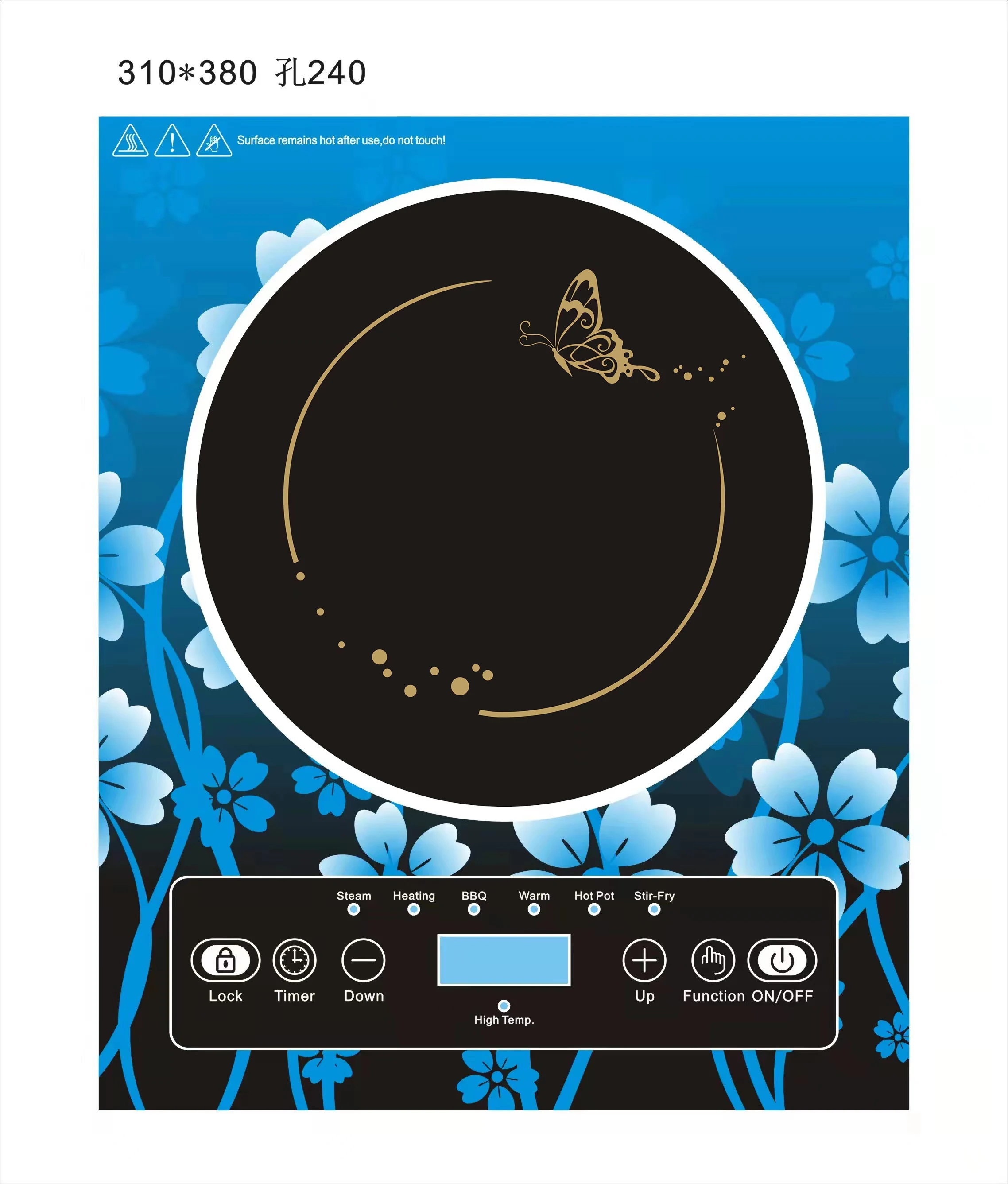 2200W Best Quality And, Low Price Durable Electric Cook Top Induction Heating Plate Induction Cooker