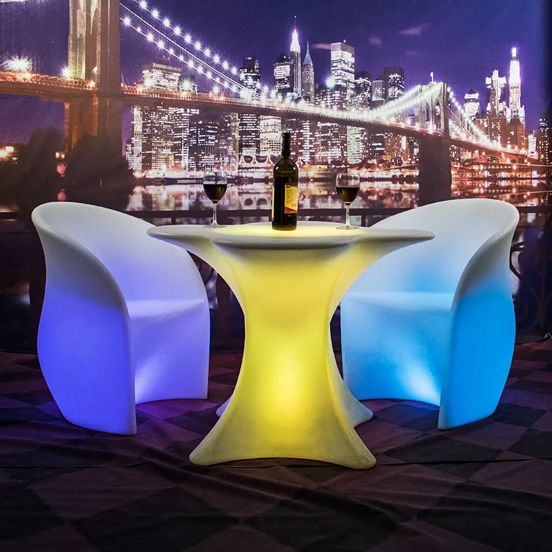 Factory direct price remote control 16 colors changing light up sofa chair seats illuminated led lounge flower chair