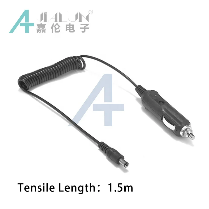 JIALUN 12V DC 5.5mm x 2.1mm Car Cigarette Lighter Power Supply Adapter Plug Charger Cable For Battery Charger LED Strip Lighting
