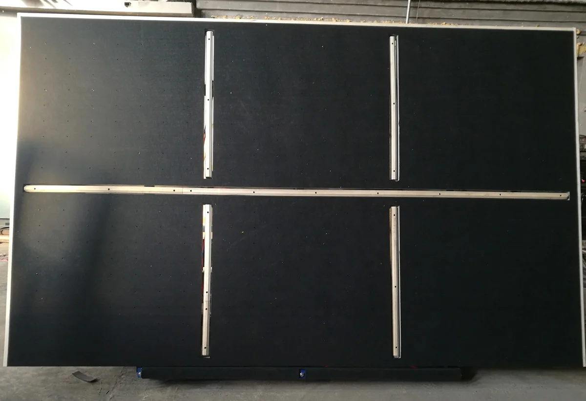 Automatic air flotation Glass Cutting 90 Degree Table 2440 Tilting Air Float Breaking Cutting Table machine