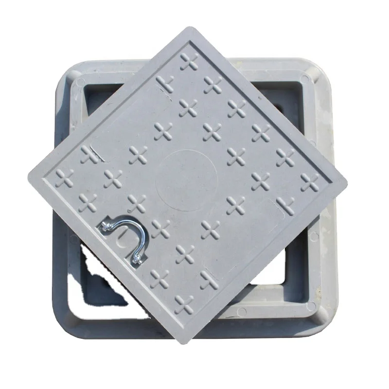wholesale price frp square composite rectangular manhole cover with handle