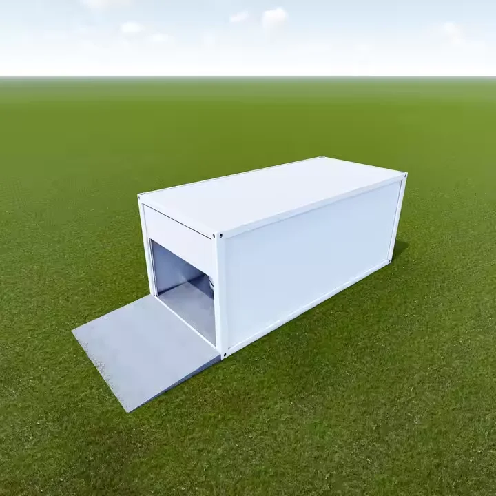 Warehouse prefabricated Foldable Extended Garage steel frame modular tiny container house carport garage