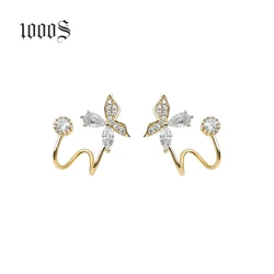 1000S Jewelry 14k Solid Gold Stud Earring Wholesale Simple Design Earring Women Gold Jewelry Earrings For Gift