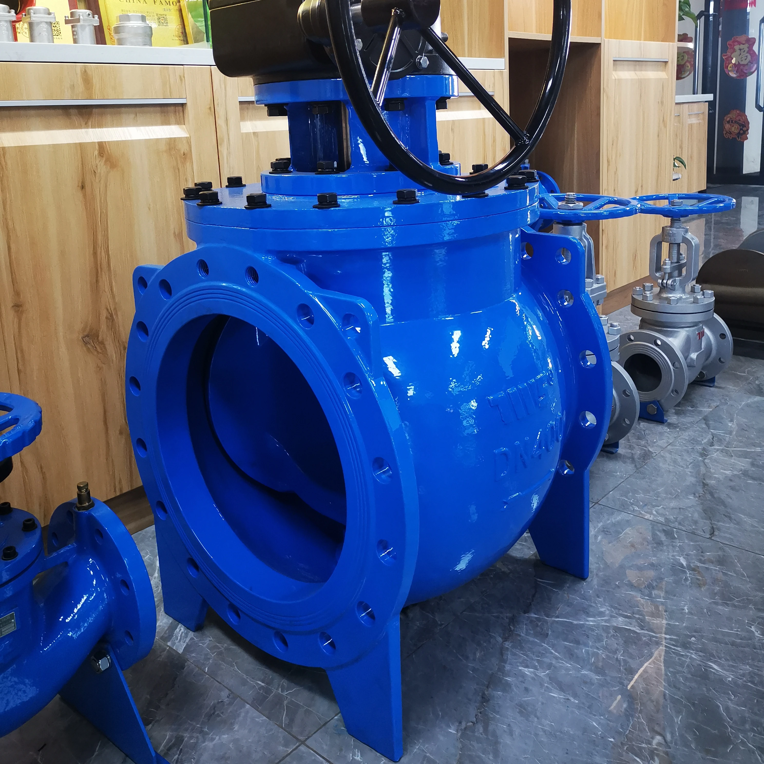 DN400 фланцевый эксцентриковый полусферический клапан Полушаровой Двойной шаровой