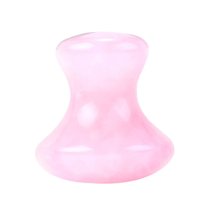 1PC Massage Scraper SPA Therapy Jade Board Face Massager Gua Sha Tool Natural Rose Quartz Mushroom Facial Back Foot Acupuncture