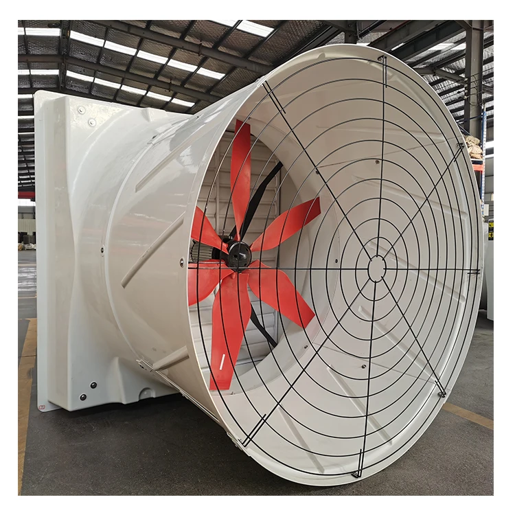 QiluRunte Good Selling 1630 55/54inch Fiberglass Cone Exhaust Fan Poultry Ventilatimng House Exhaust Greenhouse Farming Farm