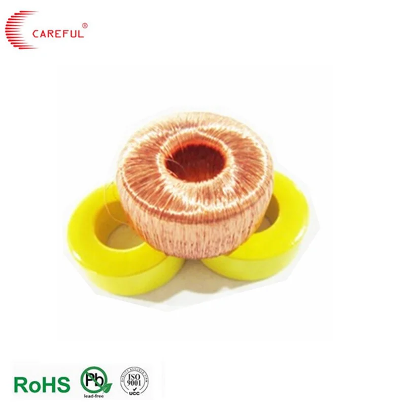 Toroidal core common mode choke inductor copper coil