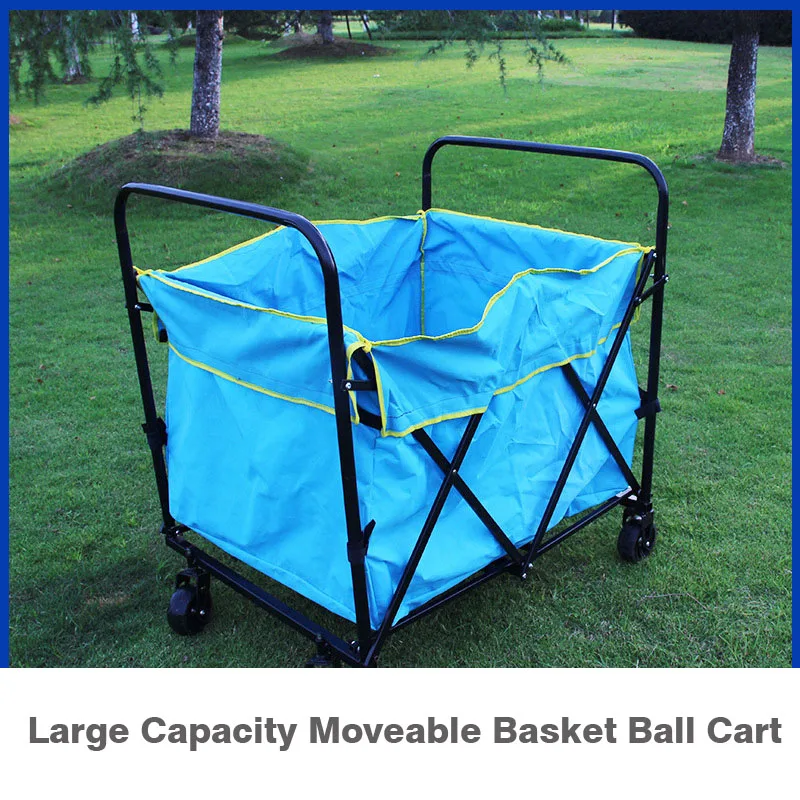 Portable Football Basketball Voleyball Vart Tennis Ball Trolley Sport Ball Cart for GYM Kindergarten