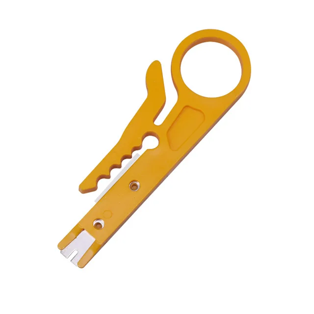 Wire Stripper Crimper Pliers Crimping Tool Cable Stripping Wire Cutter Crimpatrice Tool Parts yellow/blue/black