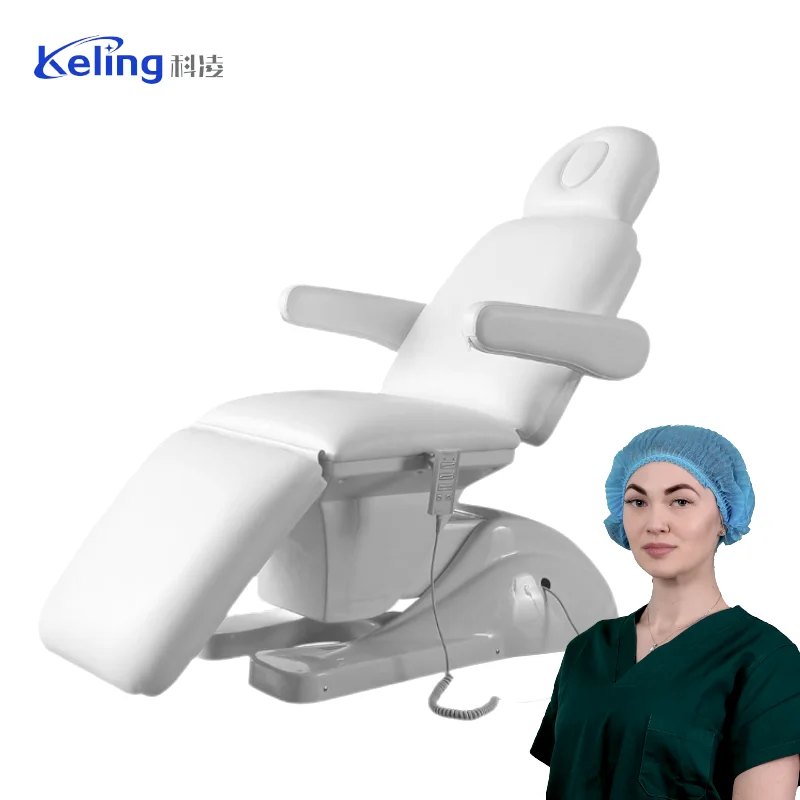 Latest Modern Facial Spa 3 Motors Adjustable Eyelash Comfortable Cosmetic Massage Electric Beauty Bed