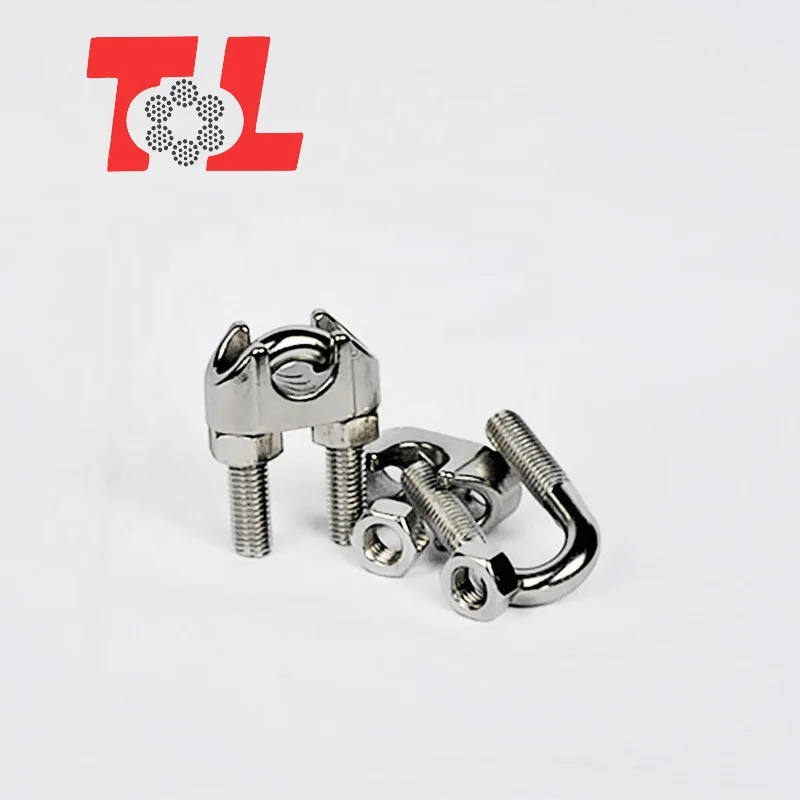 Wire rope fittings 304 4mm stainless steel clip