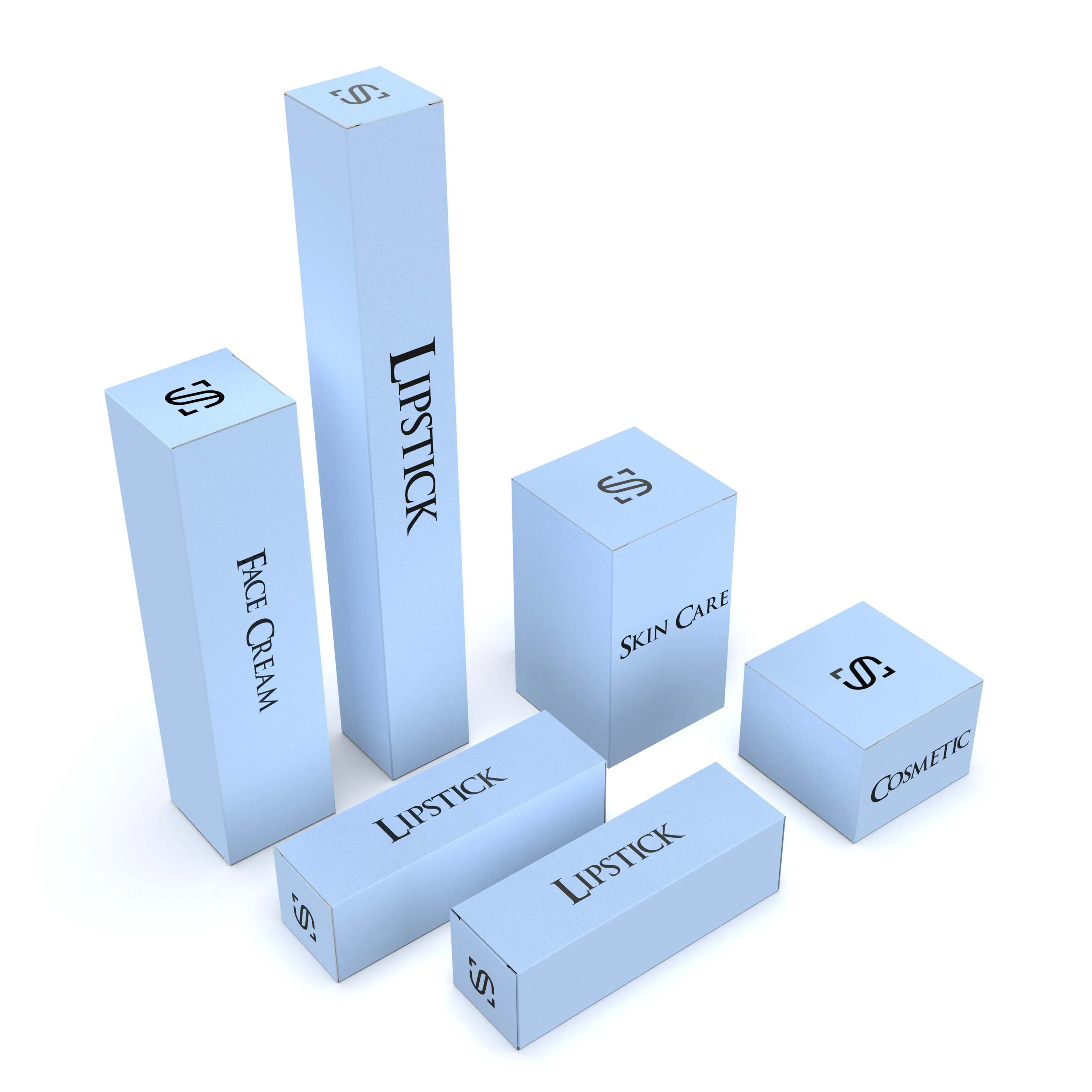 Recyclable Custom Beauty Packaging Box  Skincare Packaging Cosmetic Packaging Boxes Collapsible Makeup Gift Card Box