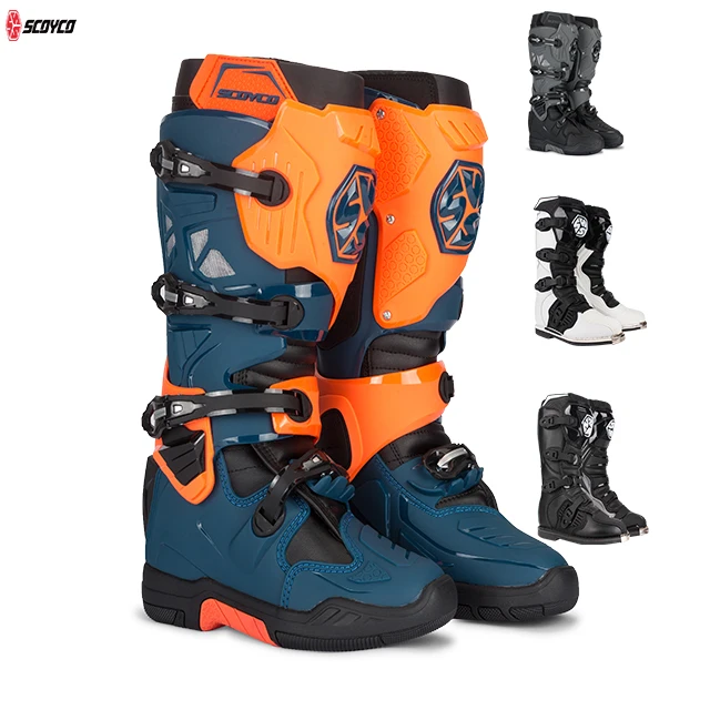 Custom Tall Riding Off Road Racing Motorcycle Shoes Moto Dirt Bike Sport Motorcycle Waterproof Riding Motocross Boots