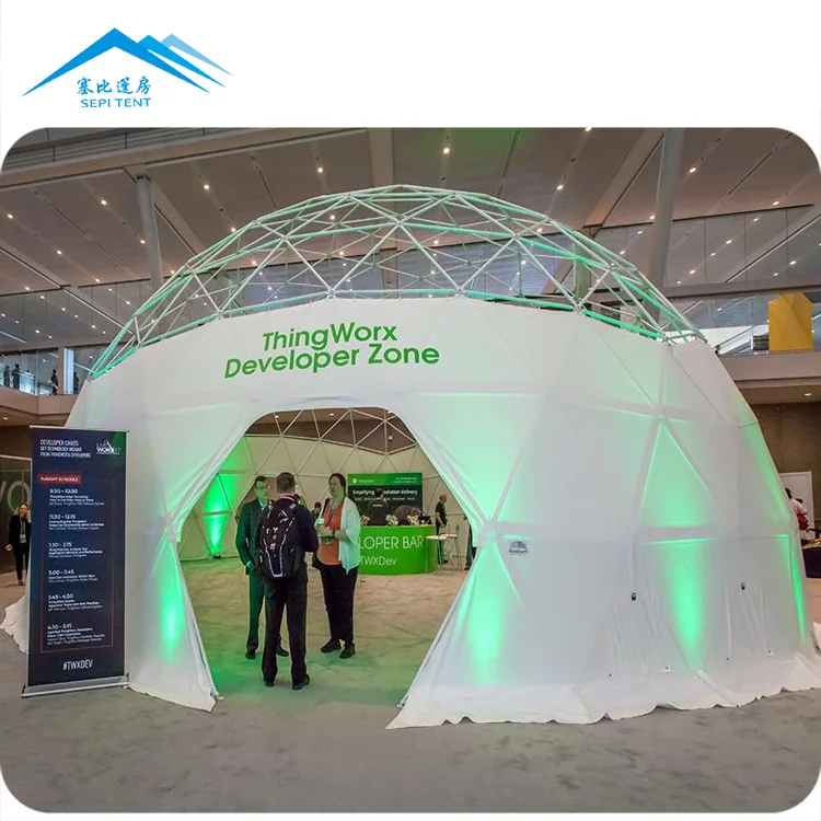 Easy installation 15m 20m 30m Large dome tent for trade exhibition with high quality