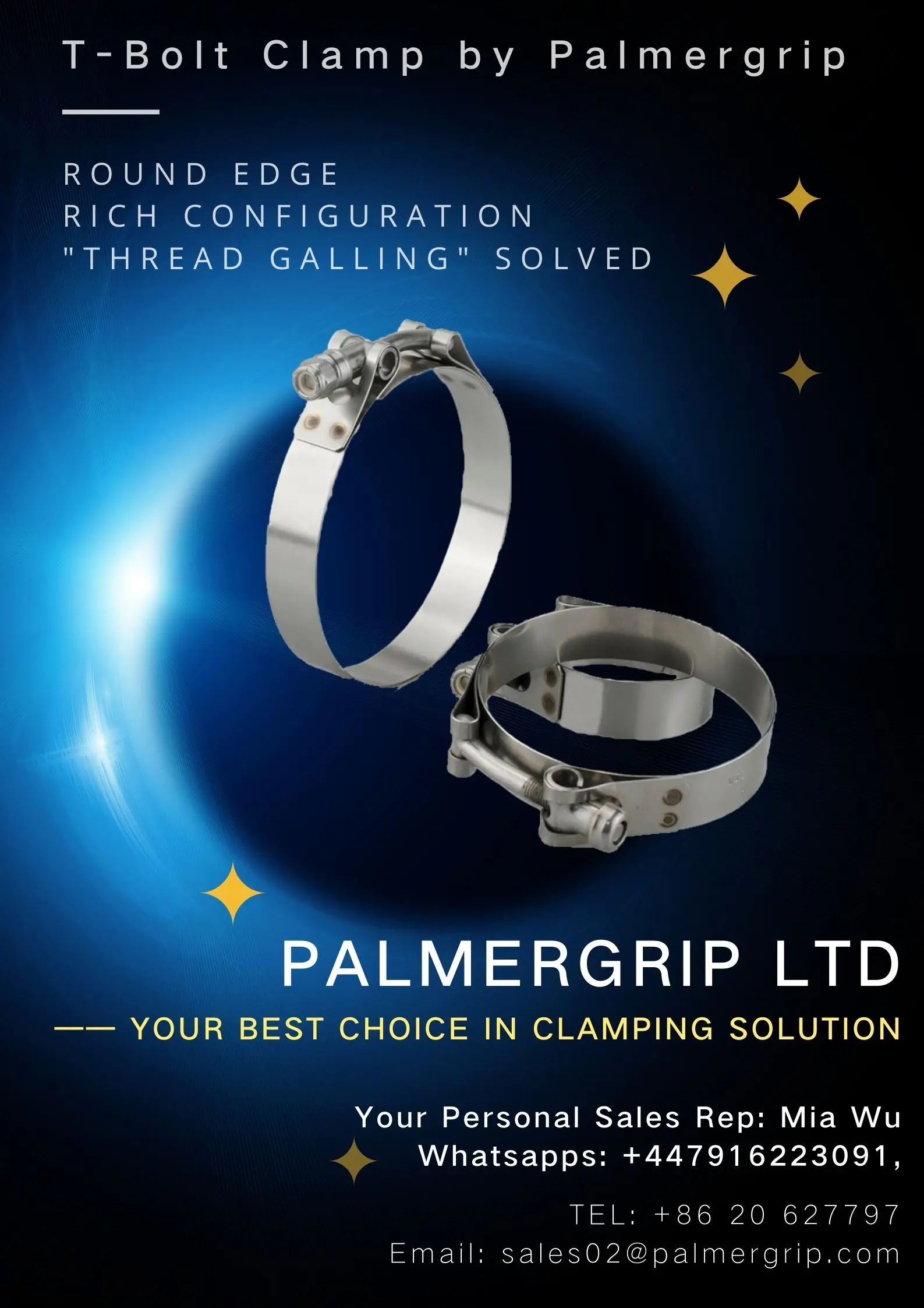 Stainless Steel T-Bolt Hose Clamp