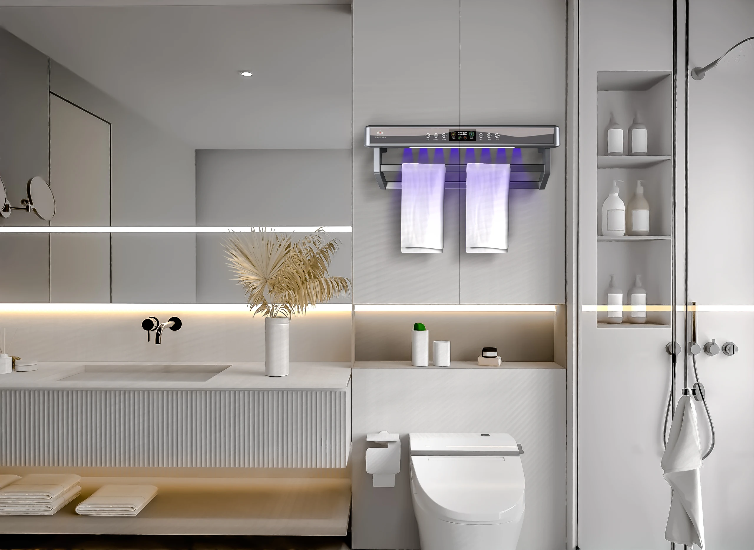 Weshcan Direct Sale Smart Towel Dryer Rack Towel Warmer Dryer Racks Electric Towel Radiators