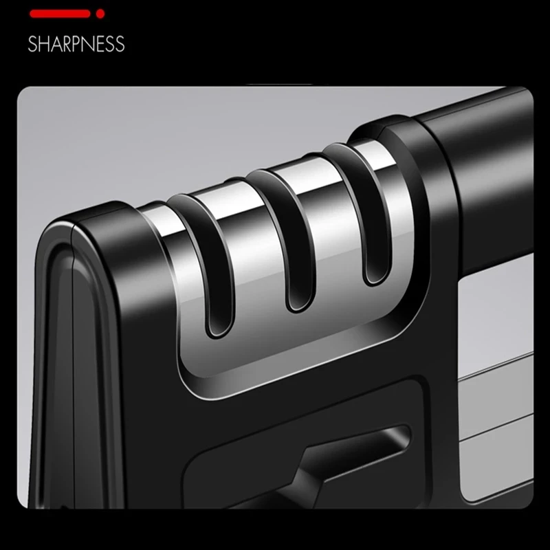 High Quality 4-in-1 Kitchen Knife Sharpener 4 Stage Knife Scissor Sharpener