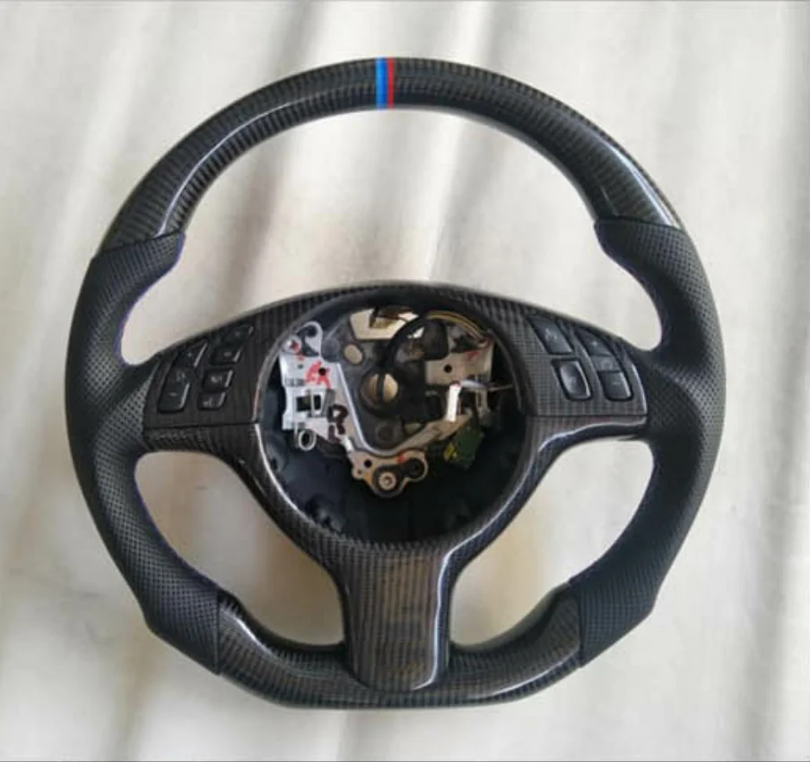 
Manufacture E46 Real Carbon Fiber Steering Wheel Fit For BMW 3 Series  (62074574883)