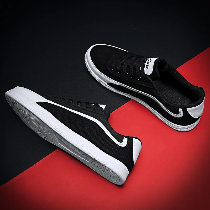 Лидер продаж, низкие дышащие холщовые кроссовки с верхом для ходьбы, мужская повседневная обувь