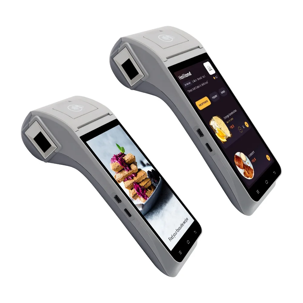 Z91 5.5 inch Touch capacitive screen Android 11.0 NFC Reader Barcode Scanner 4G POS system thermal printer