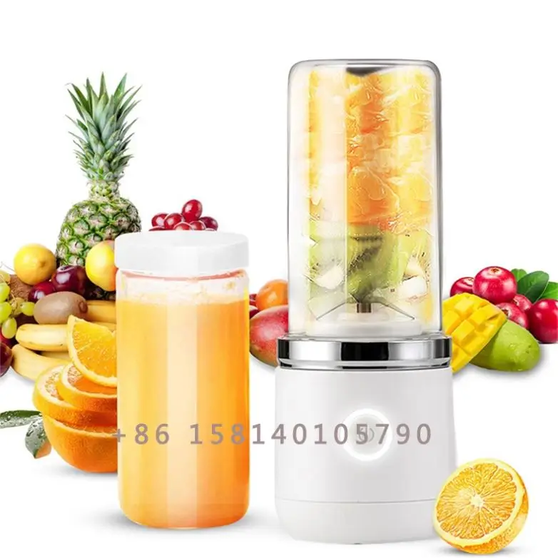 450ml Portable Electric Fruit Juicer USB Rechargeable Smoothie Blender Machine Mini Fruit Mixer Cup Juicing Cup Kitchen Mixer