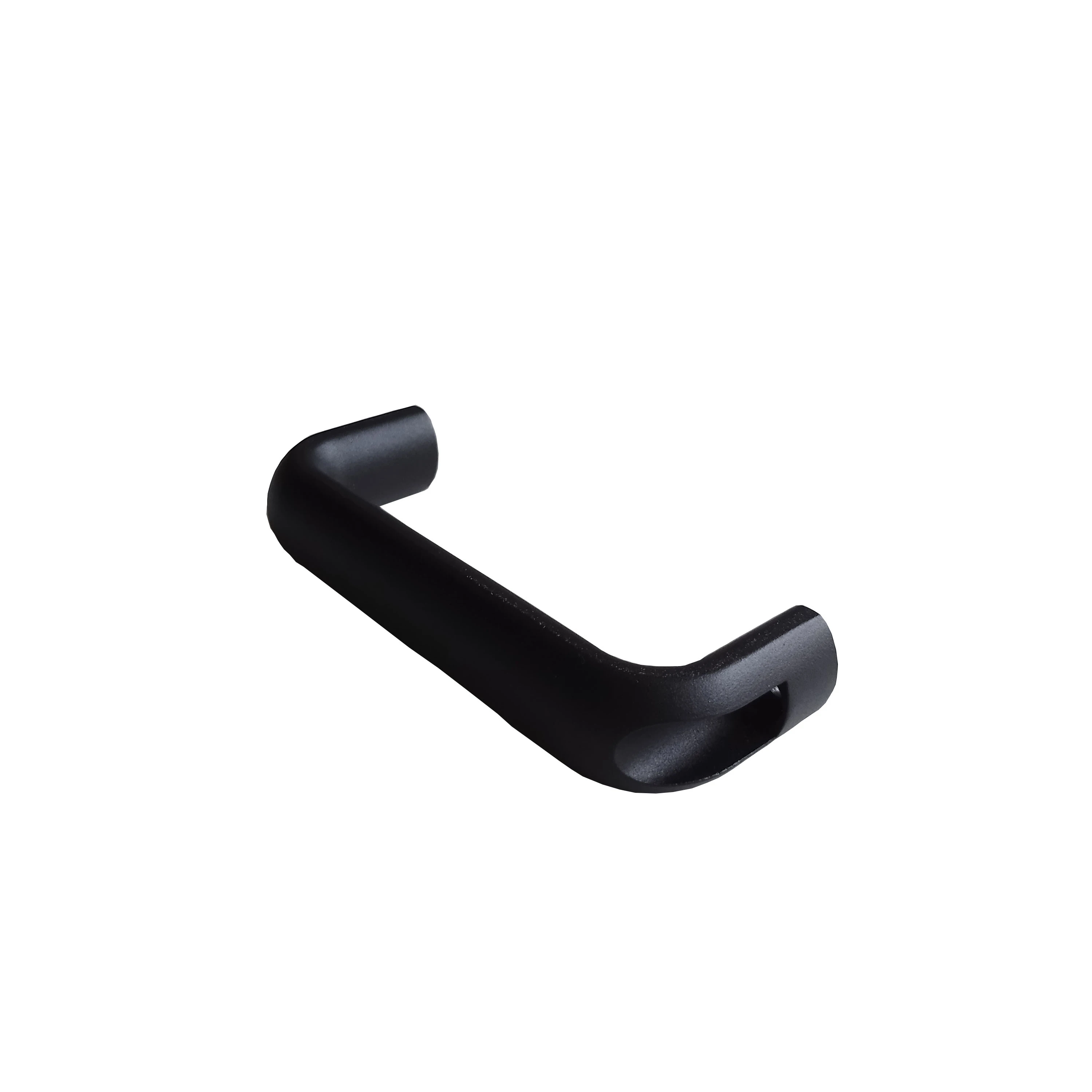 aluminum alloy sandblasted black Industrial Oval Cabinet Metal Sliding Door U Shape Handle For Equipment Cabinet,
