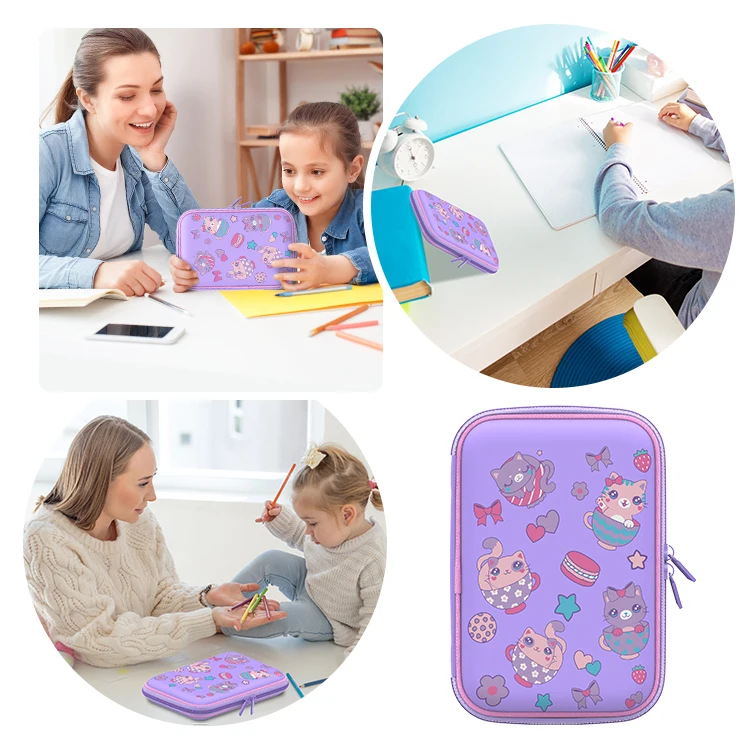 Custom Wholesale Creative Student Stationery Funny School Pencil Bags Kawaii A Pencil Case