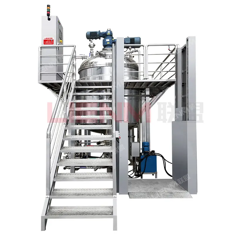 Hot Sale Vaccum Emulsifying Tank Ultrasonic Homogenizer Mixer Lotion Maker Machine