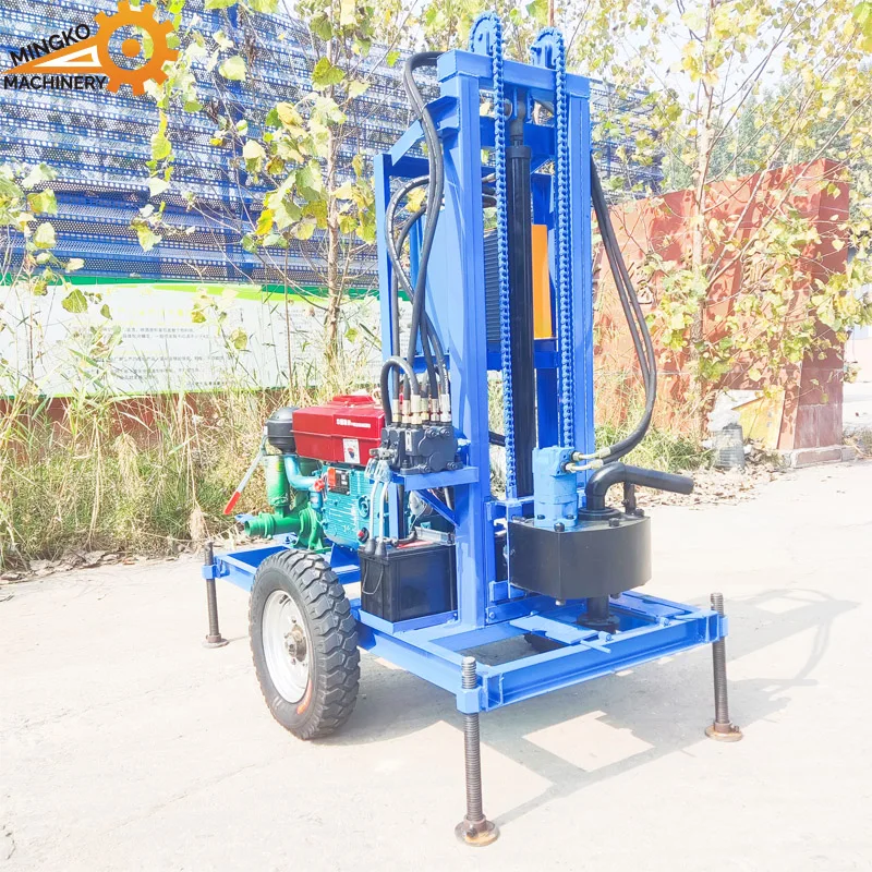 22HP-35HP Family Use Underground Deep 150-200 Meters Water Mine Drilling Rig Borehole Drilling Machine