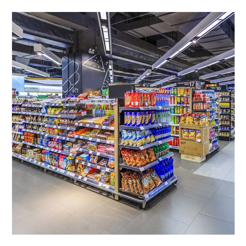 Sales Of Various Stores Grocery Store Display Shelves White And Black Fence Combination Shelves