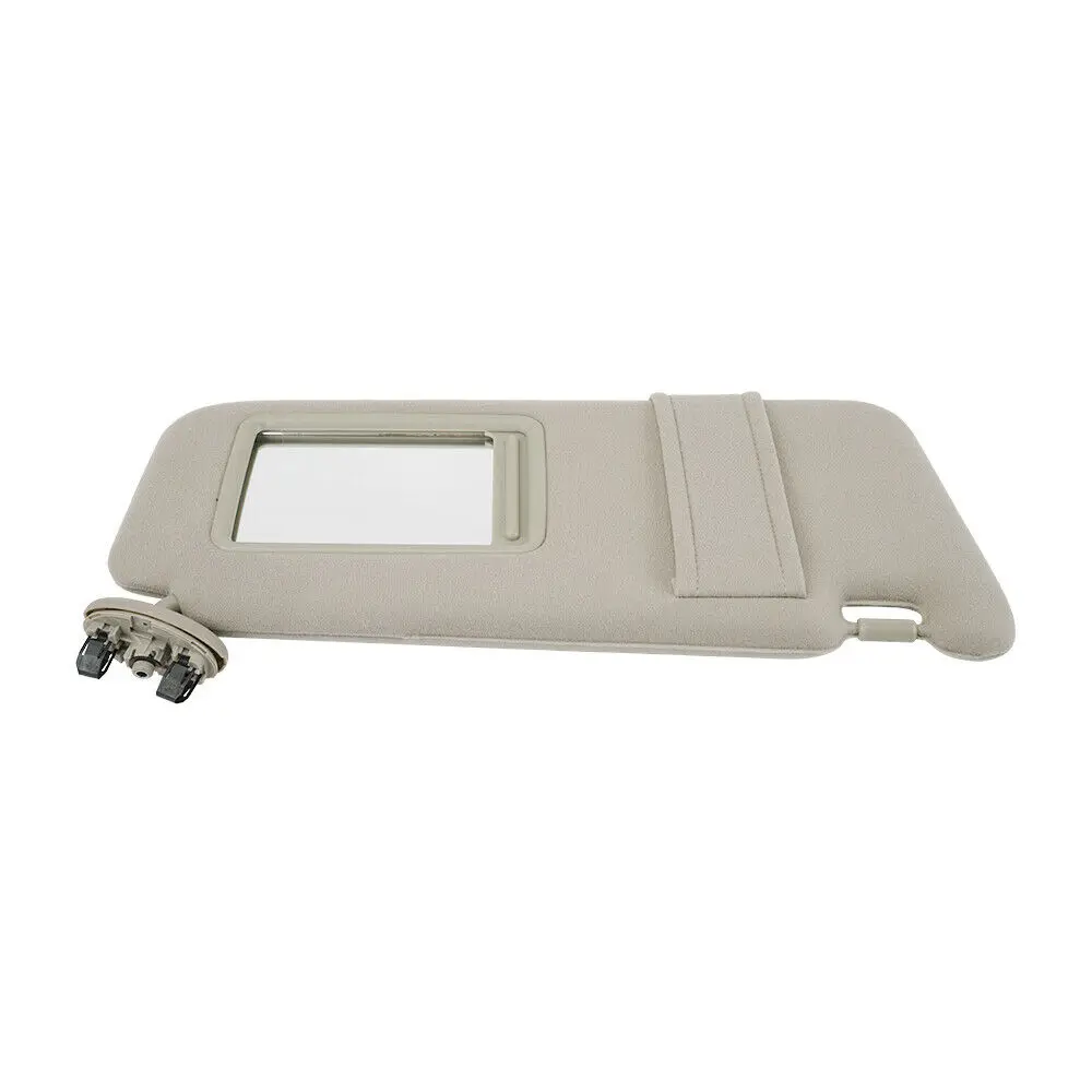 74310-06750-E0 Right Passenger Side Beige Sun Visor without Vanity Light For Toyota Camry 2007-2011